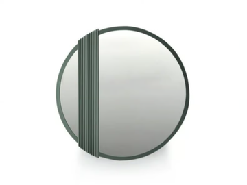 ZERO.16 - Round wall-mounted solid wood mirror by Devina Nais - view 2